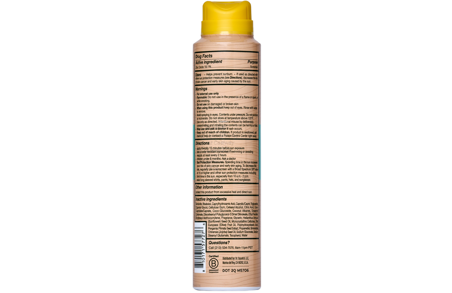 Spray Sunscreen | SPF 30 UVA/UVB Protection | Non-Greasy Mineral Sunscreen for Men E8