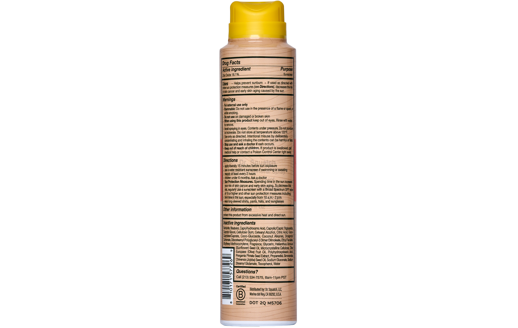 Spray Sunscreen | SPF 30 UVA/UVB Protection | Non-Greasy Mineral Sunscreen for Men E8