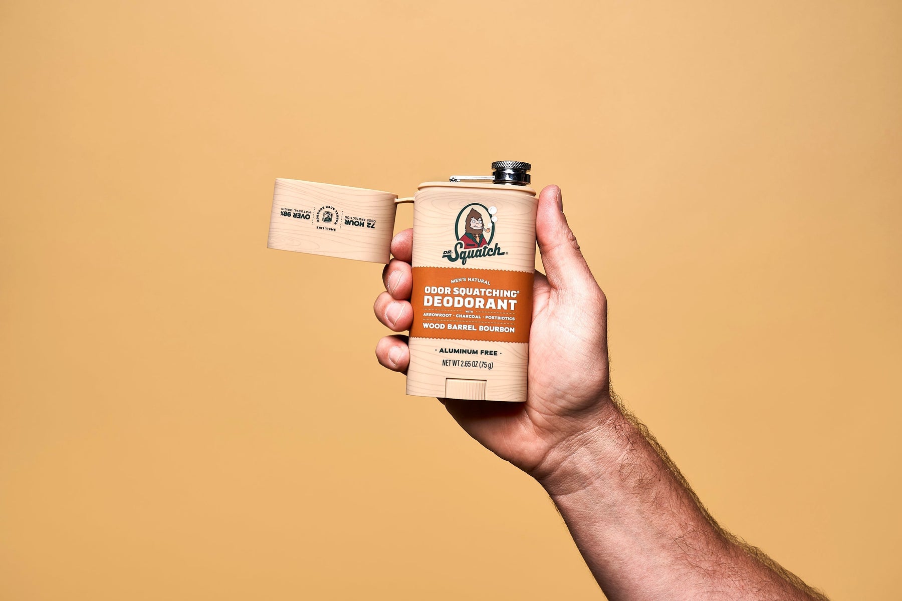Wood Barrel Bourbon Deo Flask X9