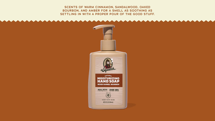 Wood Barrel Bourbon Hand Soap B7