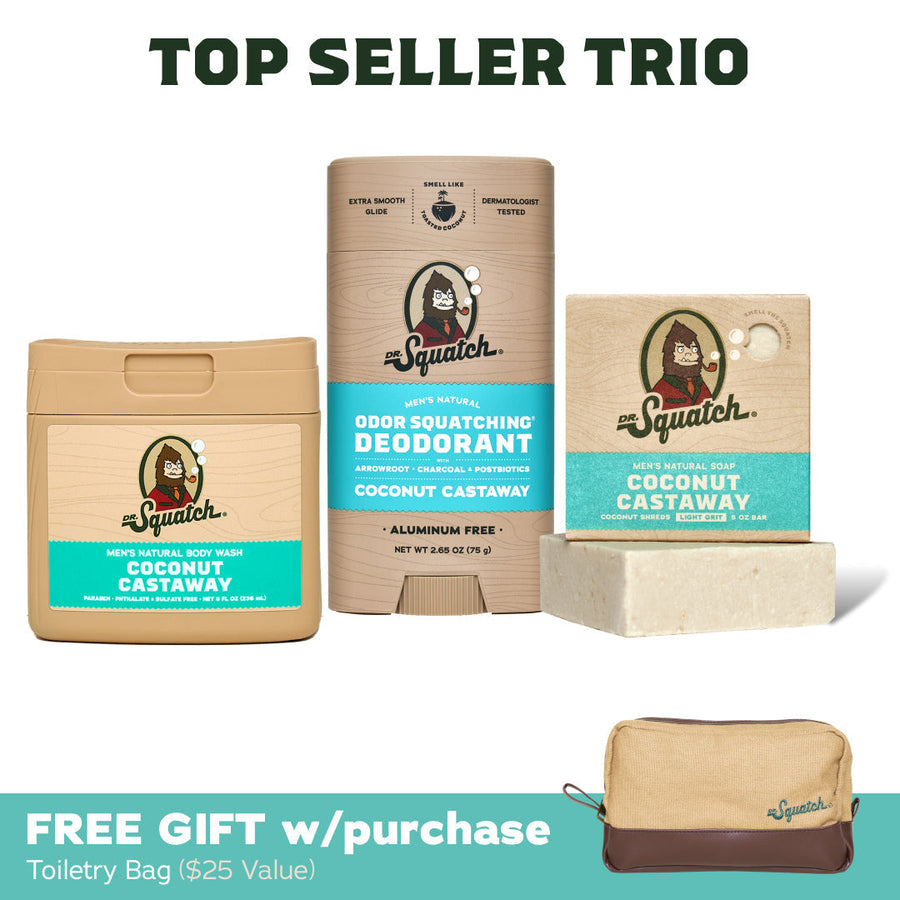 Soap, Deo, Body Wash + GWP Bag - Coconut Castaway T0