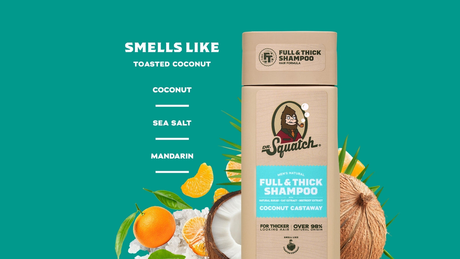 Hair Care Kit + Free Scalp Scrubber | Full & Thick Shampoo | Moisturizing Conditioner | Natural Products for Men K9