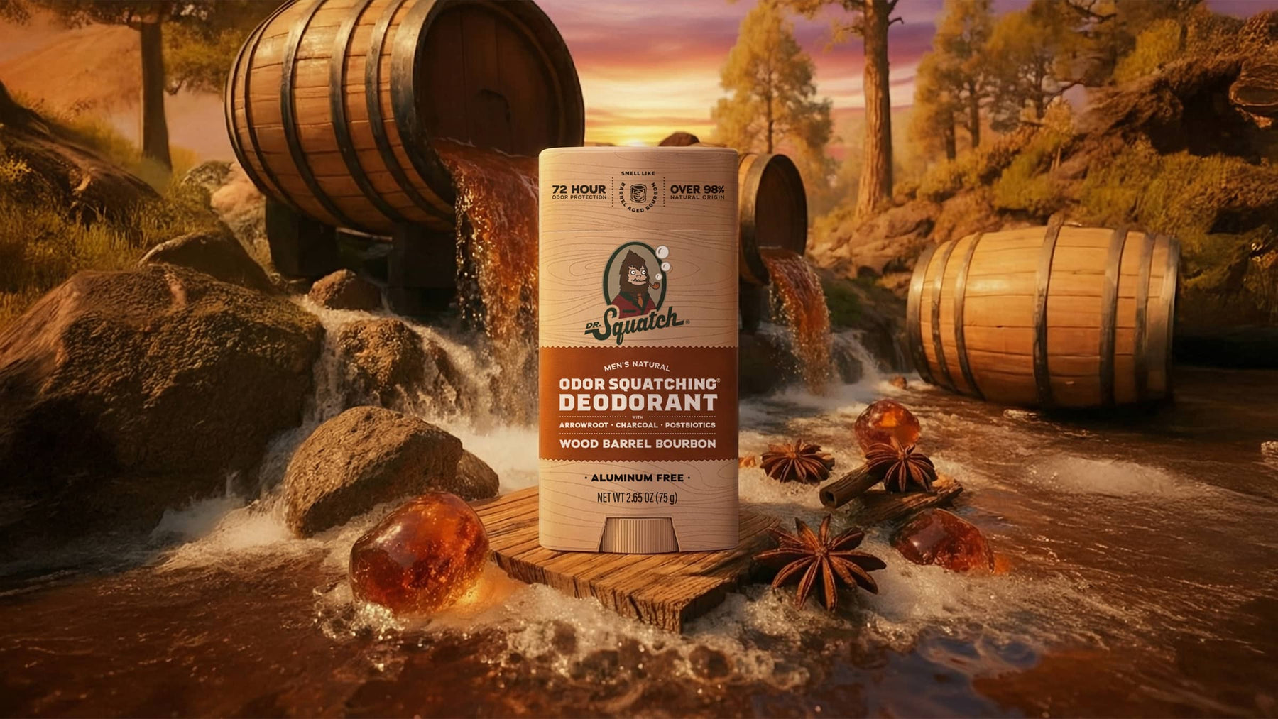 Wood Barrel Bourbon Deodorant H7
