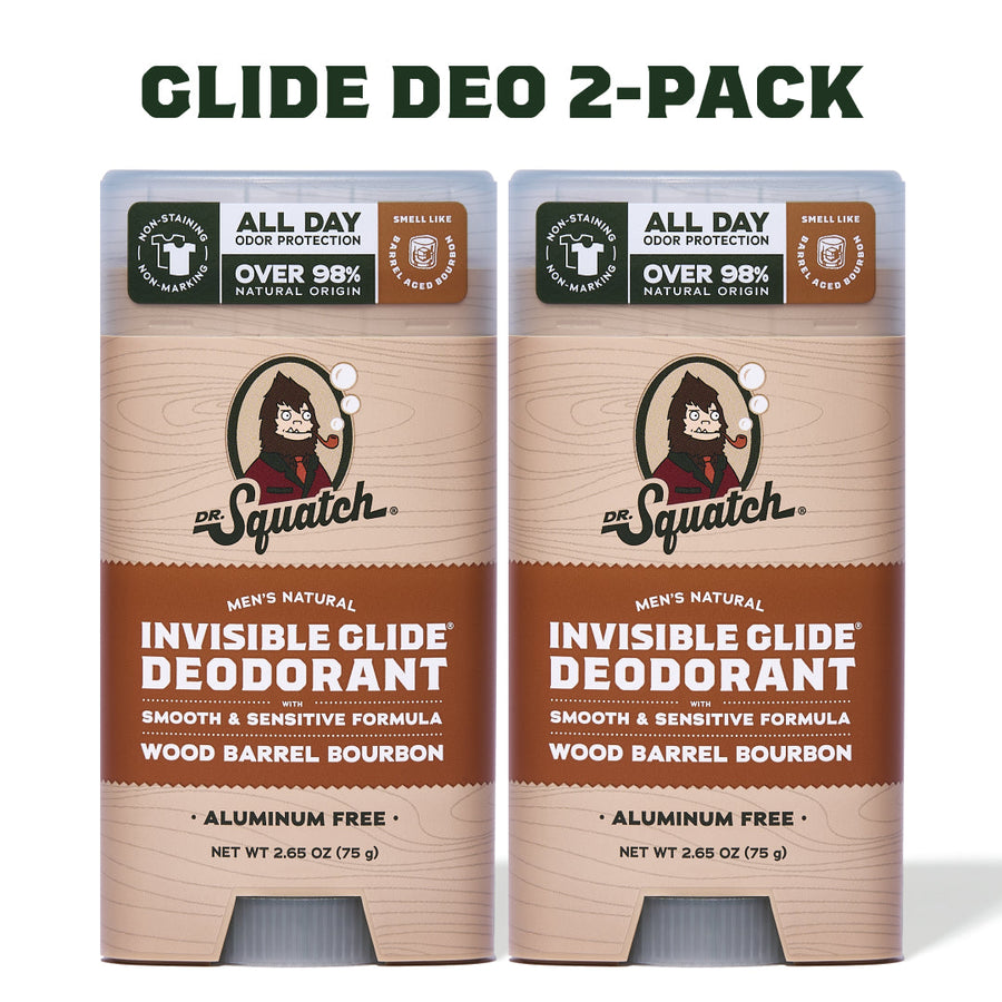 Wood Barrel Bourbon 2-Pack Invisible Glide Deo U0
