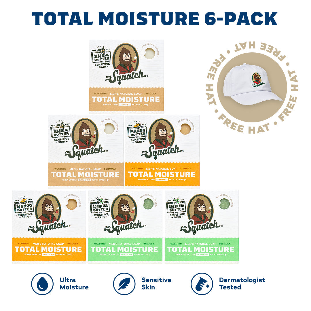 Total Moisture 6-Pack + Free Hat B8