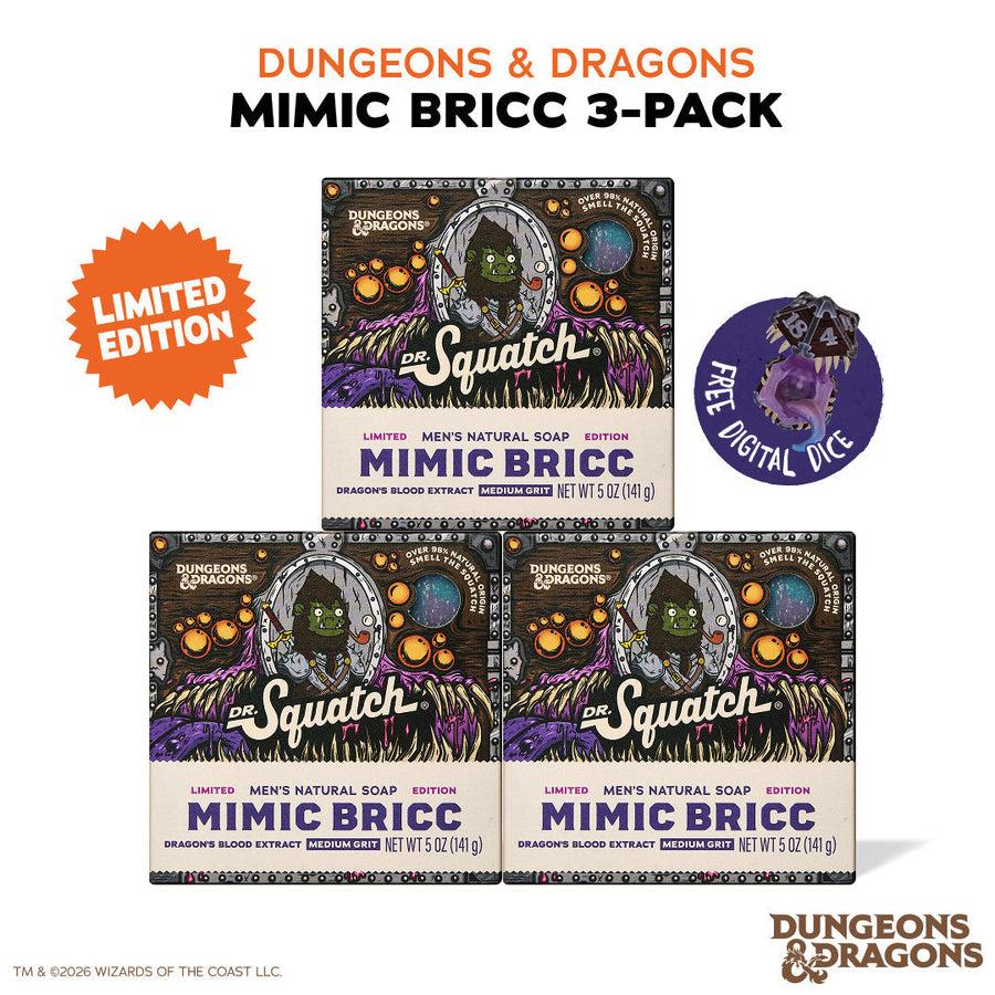Dungeons & Dragons Mimic Bricc 3-Pack - Exclusive Limited Edition Bar Soap K1