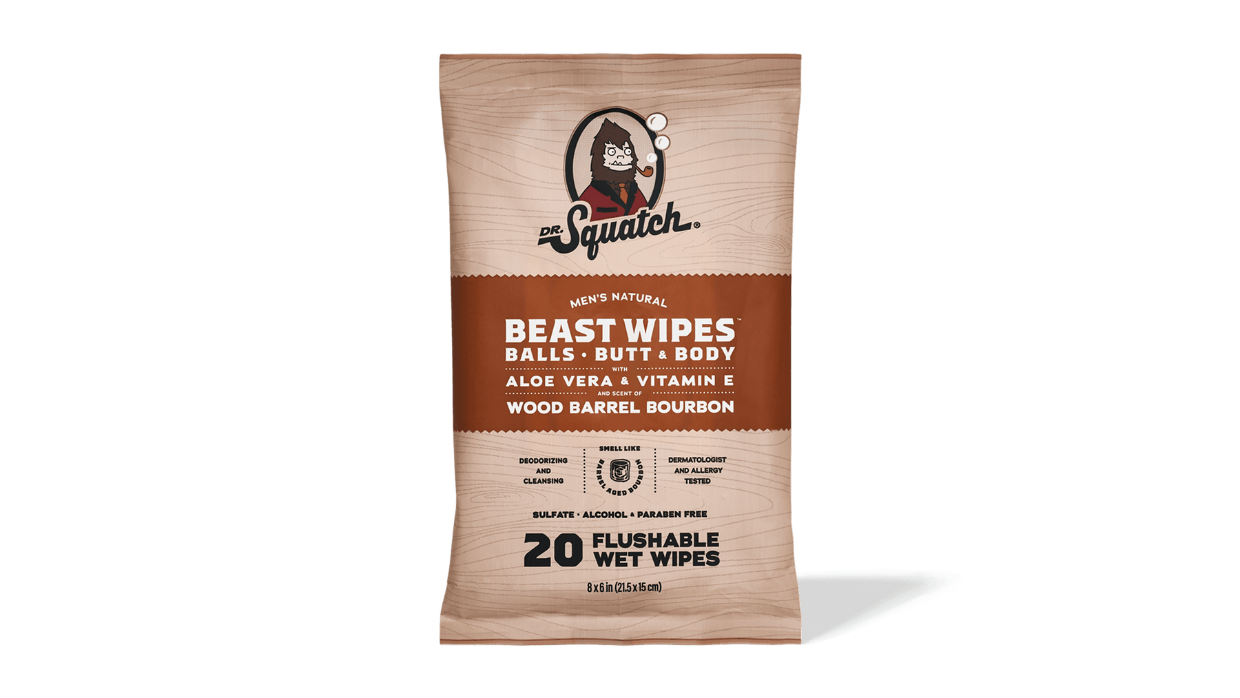 FREE Wood Barrel Bourbon Wipes X9